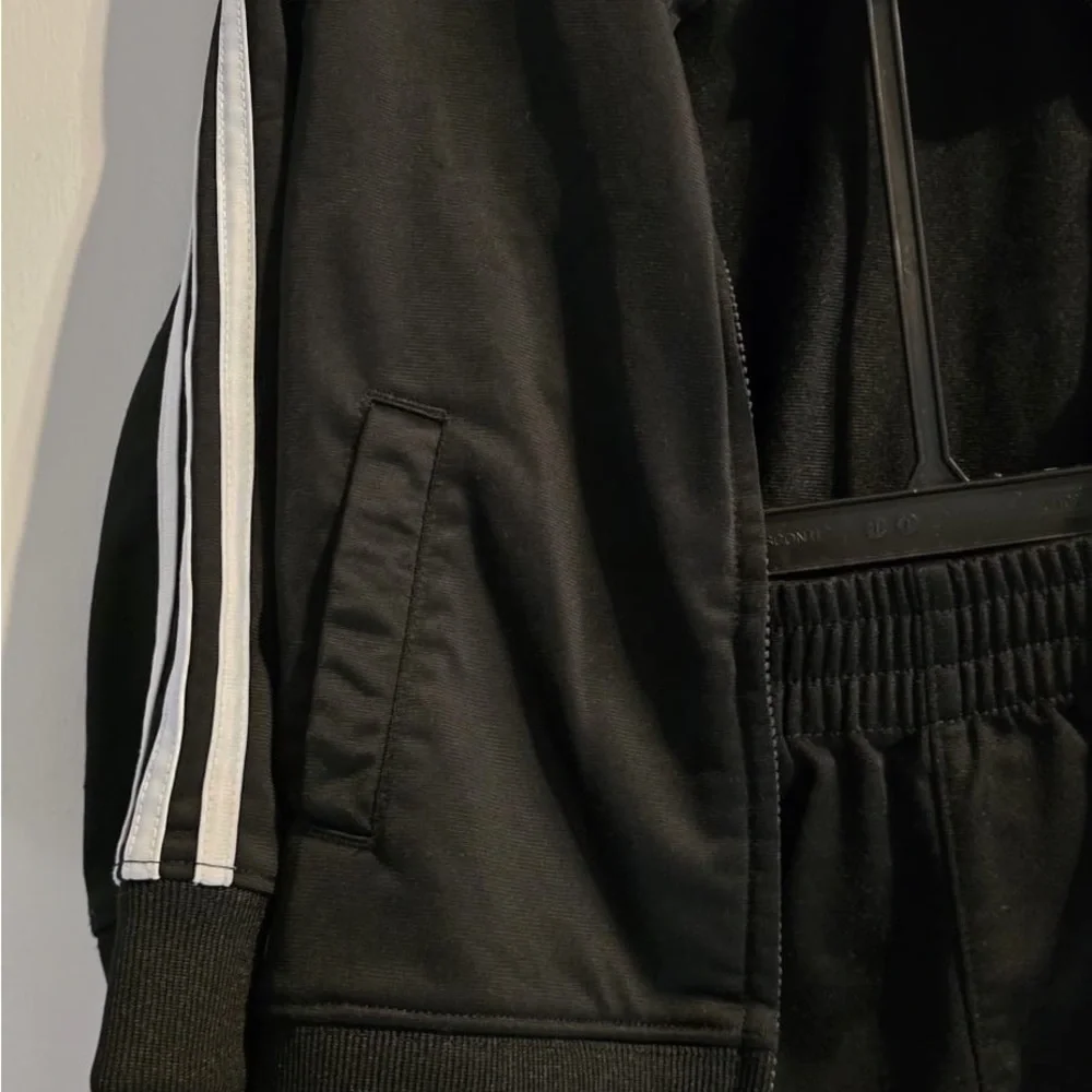 Adidas Black and White Athletic Tracksuit